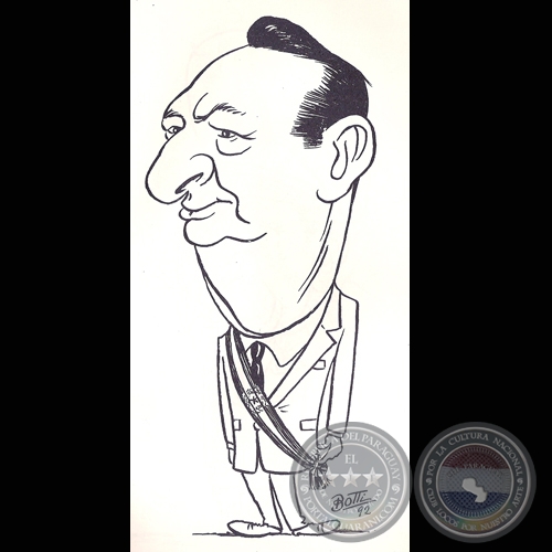 GENERAL ANDRÉS RODRÍGUEZ - Caricatura de Botti - Año 1992